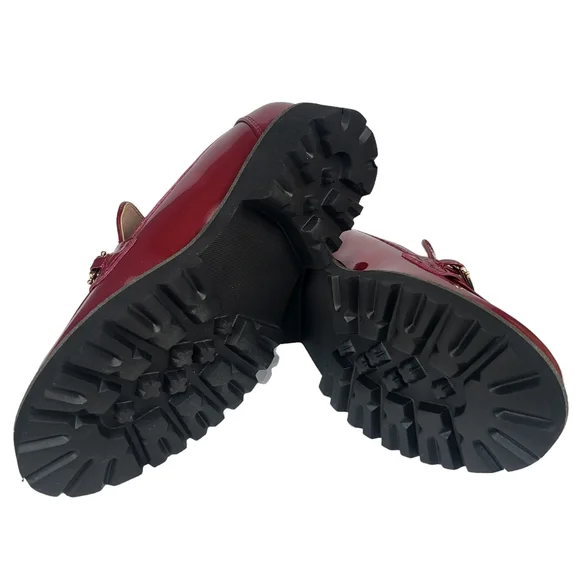 BCBGeneration Tinaa Lug Sole Loafer Red 6.5 - Picture 4 of 4